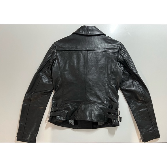 BURBERRY BRIT Leather Moto Jacket - Picture 2 of 8